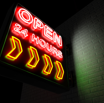 Open 24 Hours